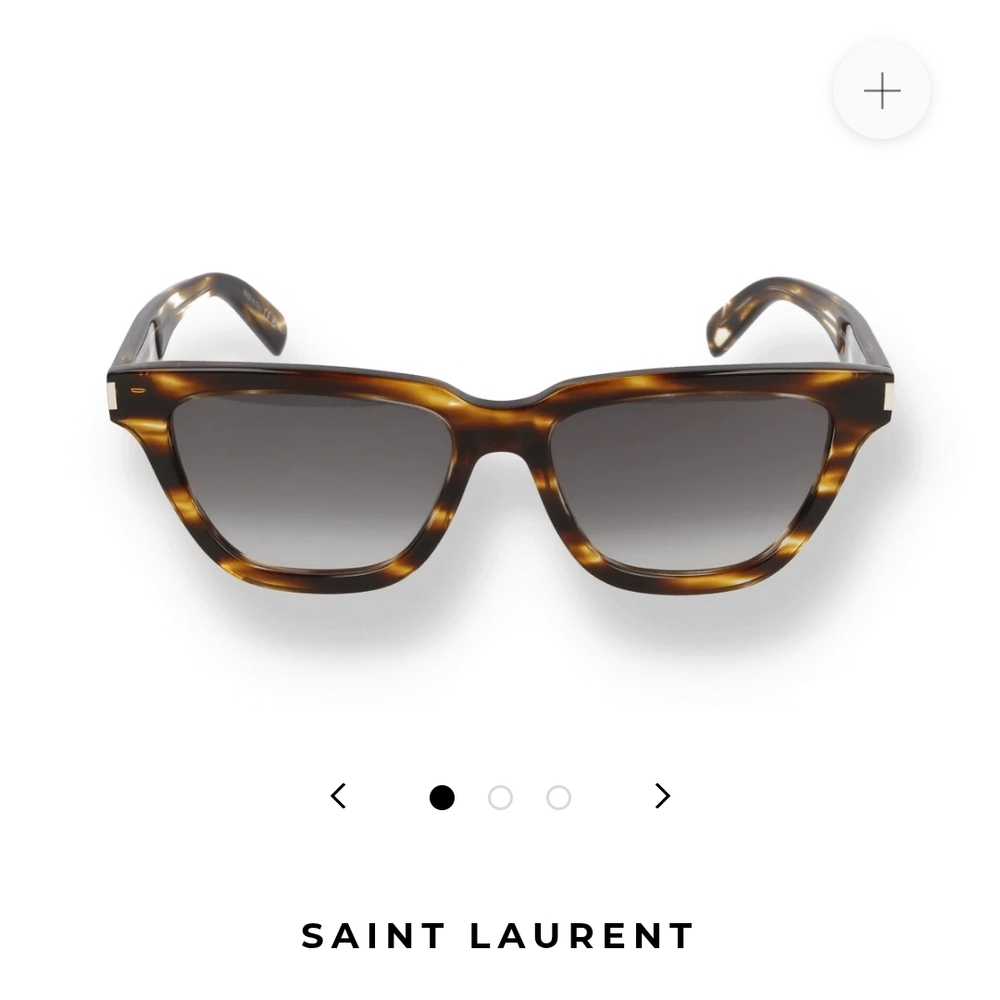 Saint Laurent Brown Tortoise Sunglasses